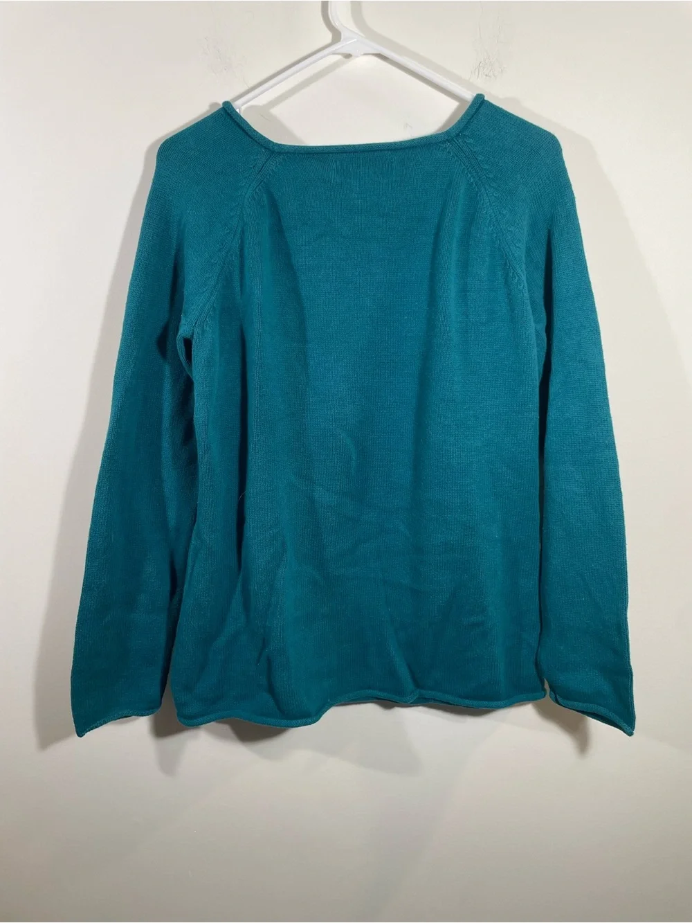 Eddie Bauer 100% cotton roll neck sweater L